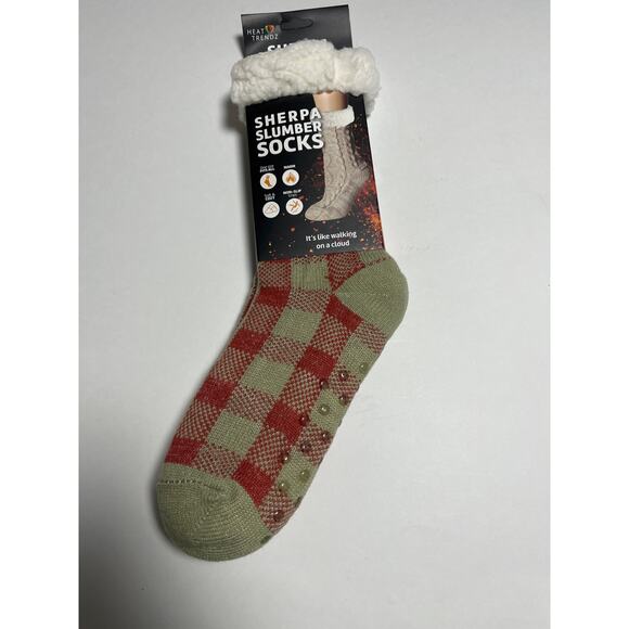 Heat Trenz Sherpa slumber socks, one size nonslip grip. NEW - Picture 1 of 3